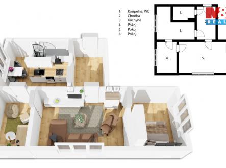 Prodej bytu, 3+1, 62 m²