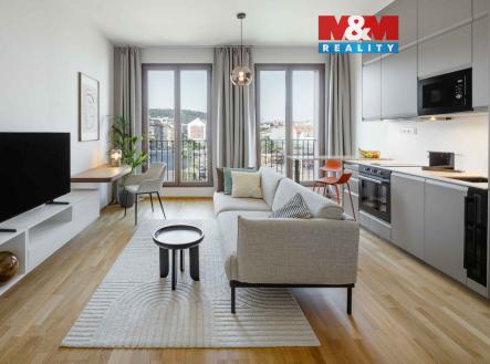 Pronájem bytu, 1+kk, 38 m²