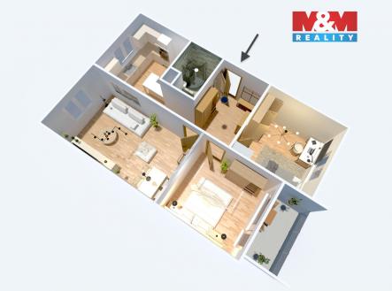 Prodej bytu, 3+1, 68 m²