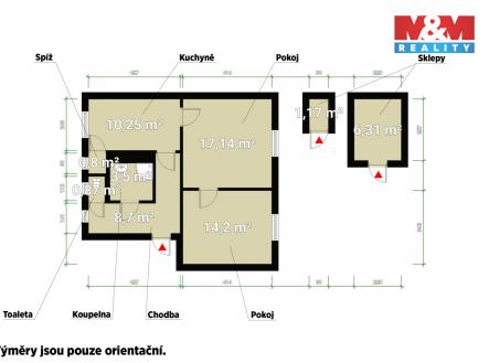 Prodej bytu, 2+1, 55 m²