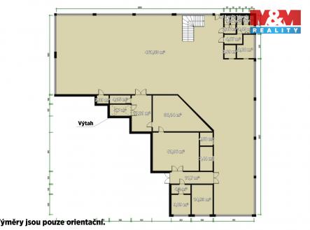 Pronájem výrobní prostor, 641 m²