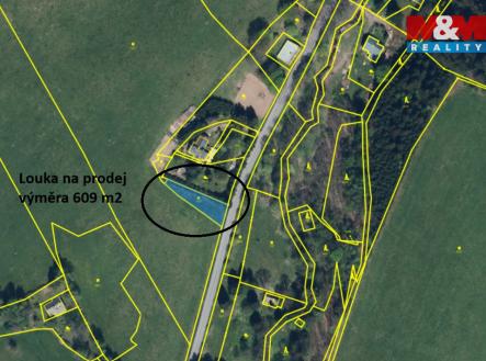 Prodej pozemku, trvalý travní porost, 609 m²