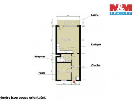 Pronájem bytu, 2+kk, 54 m²