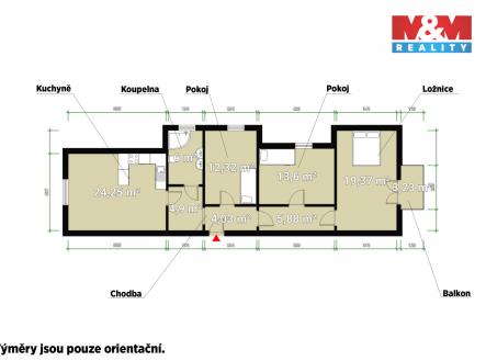 Prodej bytu, 4+kk, 90 m²