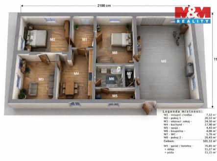 Prodej domu/vily, 101 m²