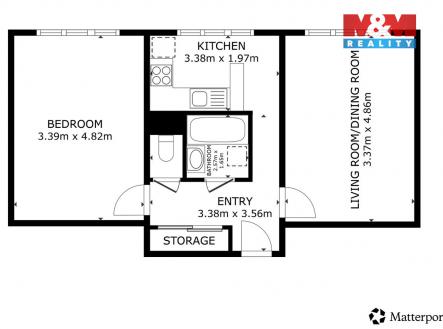 Pronájem bytu, 2+1, 51 m²