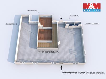 Pronájem obchodní prostor, 220 m²