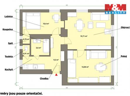 Prodej bytu, 3+kk, 77 m²