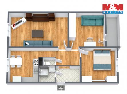 Prodej bytu, 3+1, 67 m²