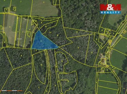Prodej pozemku, les, 4 497 m²