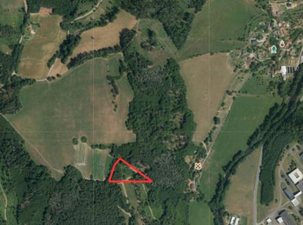 Prodej pozemku, les, 4 497 m²