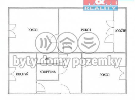 Pronájem bytu, 3+1, 76 m²