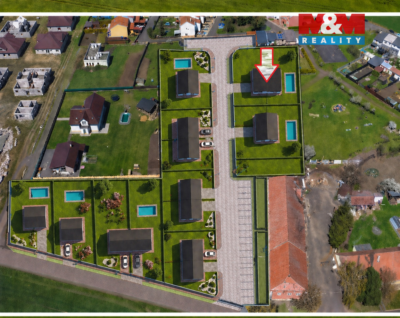 Prodej rodinného domu na klíč, 141 m², 6+1, Račetice