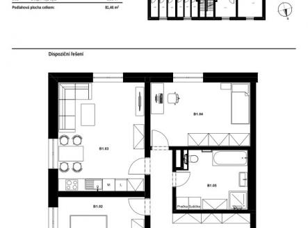 Prodej bytu, 3+kk, 81 m²