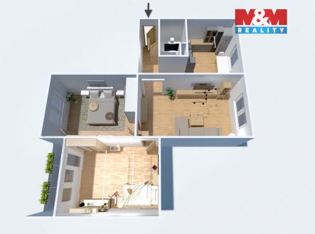 Prodej bytu, 3+1, 71 m²