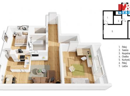 Prodej bytu, 3+kk, 54 m²