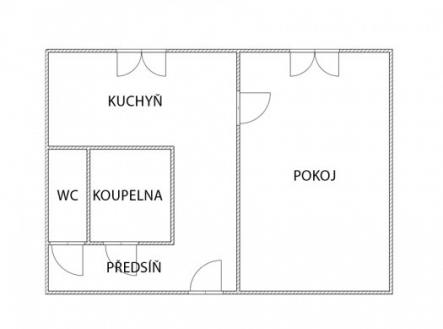 Pronájem bytu, 1+1, 34 m²