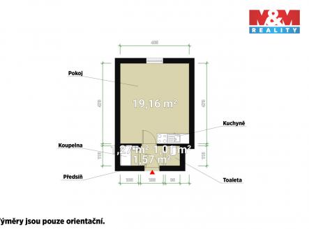 Prodej bytu, 1+kk, 24 m²