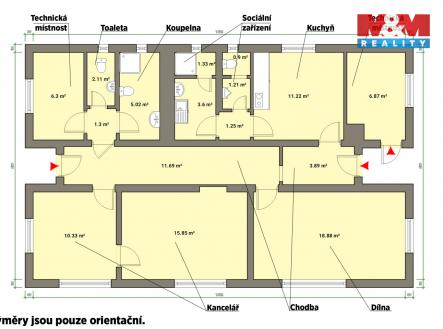 Pronájem kanceláře, 120 m²