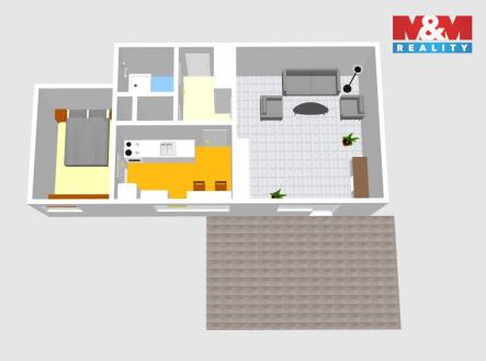 Prodej bytu, 2+1, 49 m²