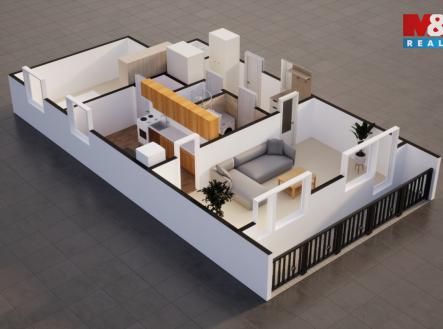 Prodej bytu, 2+1, 50 m²