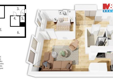 Prodej bytu, 2+kk, 39 m²