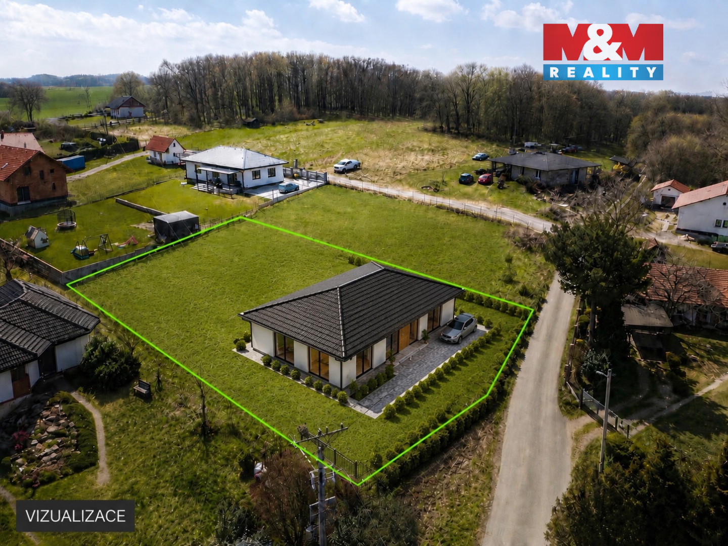 Prodej pozemku k bydlení, 1000 m², Postupice