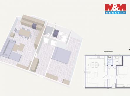 Prodej bytu, 2+kk, 65 m²