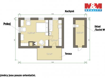 Prodej chaty/rekreačního objektu, 27 m²