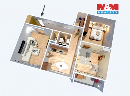 Prodej bytu, 3+1, 66 m²