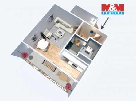 Prodej bytu, 1+kk, 27 m²