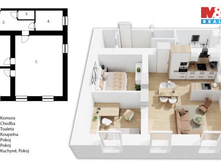 Prodej bytu, 3+kk, 82 m²