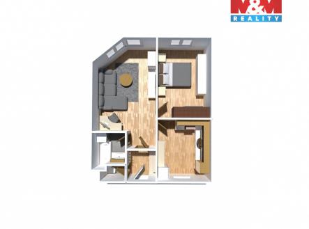 Prodej bytu, 2+1, 55 m²