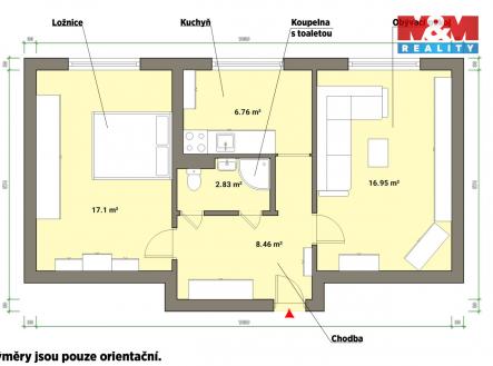 Prodej bytu, 2+1, 60 m²