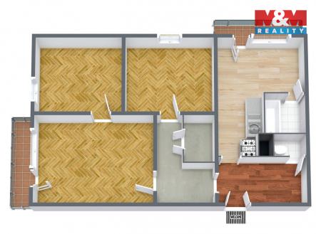 Prodej bytu, 3+1, 65 m²