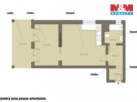 Pronájem bytu, 2+kk, 48 m²