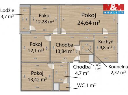 Prodej bytu, 4+1, 88 m²