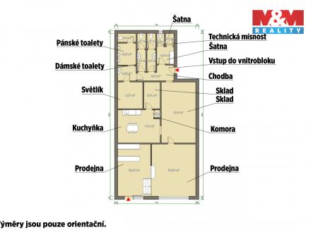 Pronájem obchodní prostory, 145 m²