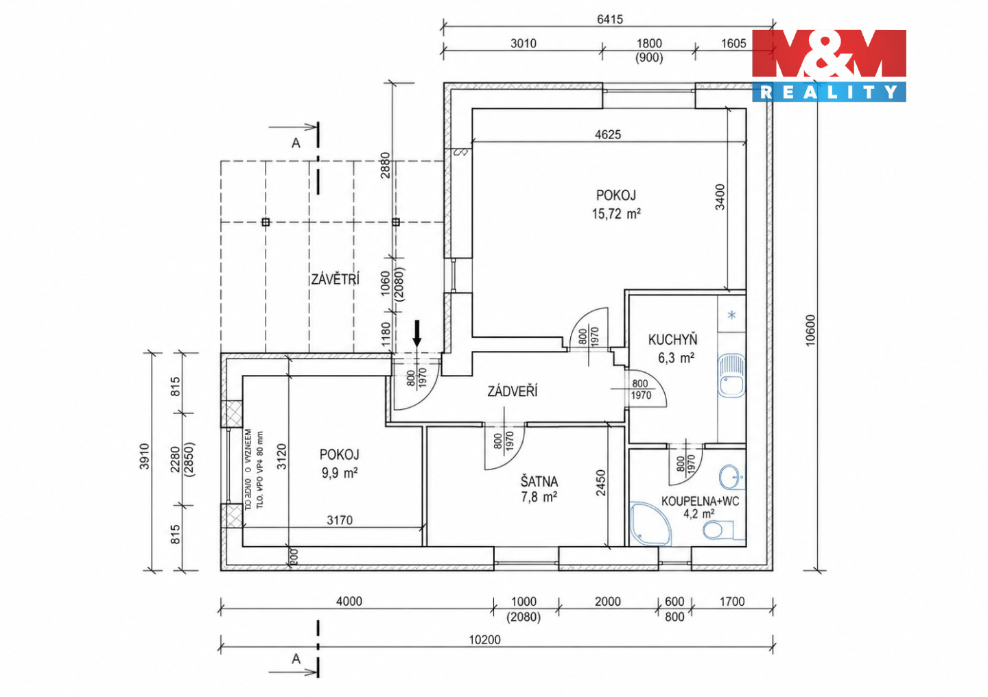 Pronájem kancelářského prostoru, 45 m², Mukařov