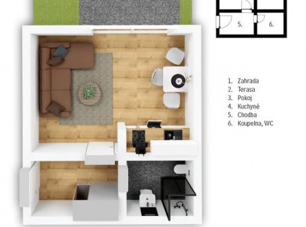 Prodej bytu, 1+kk, 25 m²