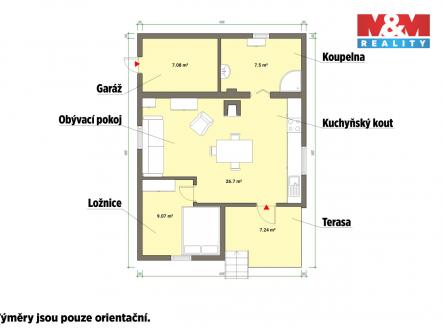 Prodej chaty/rekreačního objektu, 58 m²