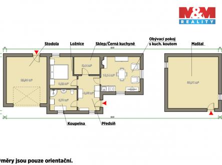Prodej chaty/rekreačního objektu, 74 m²