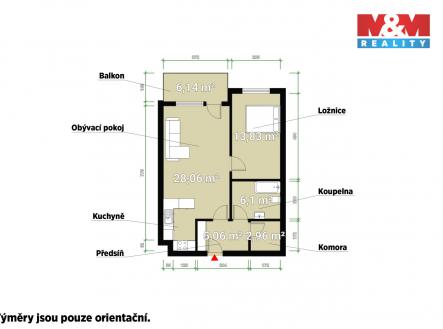 Prodej bytu, 2+kk, 61 m²