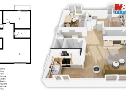 Prodej bytu, 3+kk, 73 m²