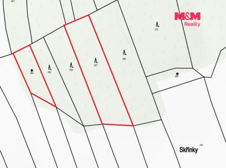 Prodej pozemku, les, 3 111 m²