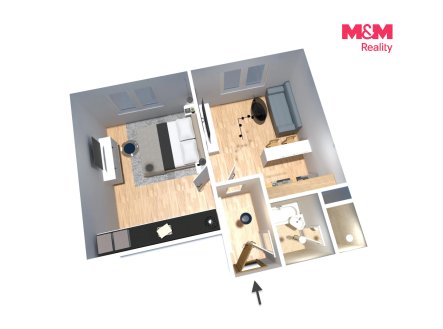 Prodej bytu, 1+1, 36 m²