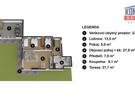 Prodej bytu, 3+kk, 118 m²