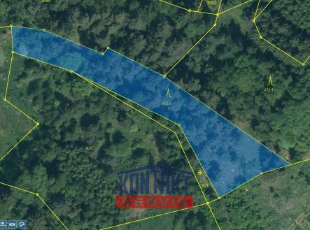 Prodej pozemku, les, 2 562 m²