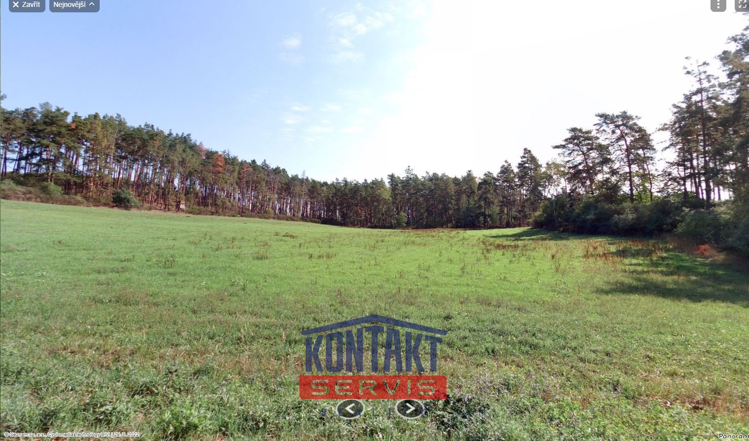 Pohled na pozemek II