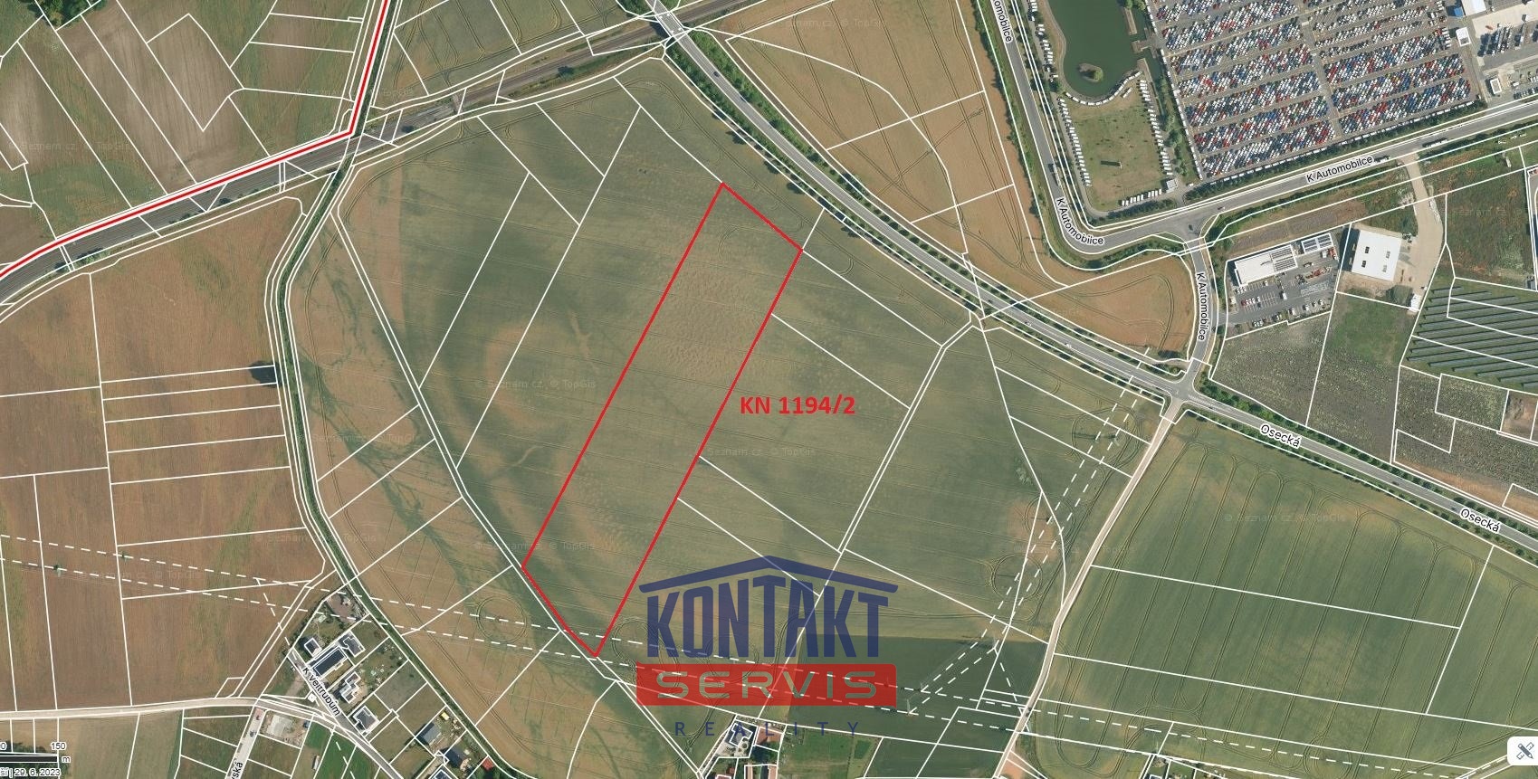 KN 1194 mapa po rozdělění